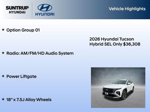 New 2026 Hyundai Tucson SEL AWD/4WD image 7