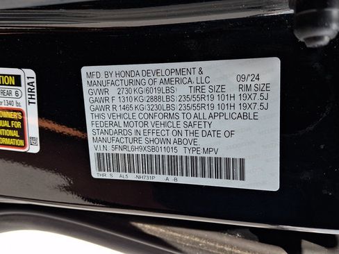 Certified 2025 Honda Odyssey Elite image 35