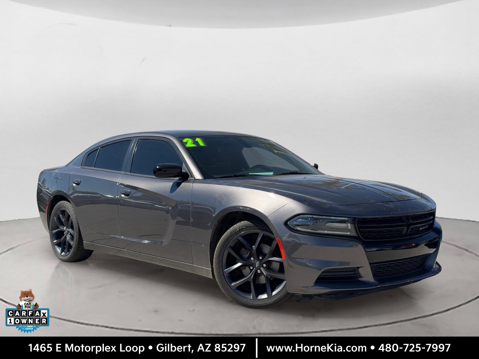 Used 2021 Dodge Charger SXT w/ Blacktop Package RWD image 1