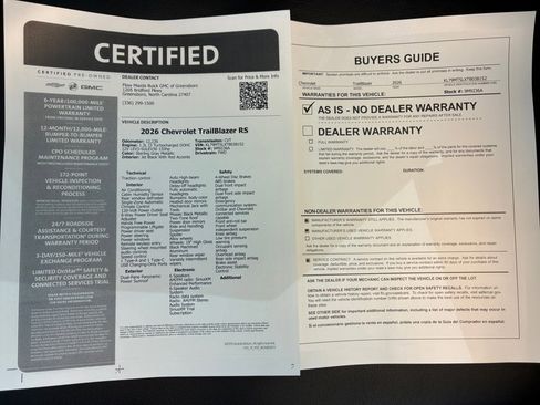 Used 2026 Chevrolet TrailBlazer RS w/ Convenience Package FWD image 33