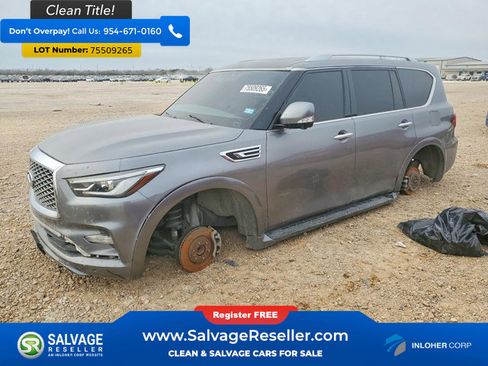 Used 2021 INFINITI QX80 Luxe RWD image 1