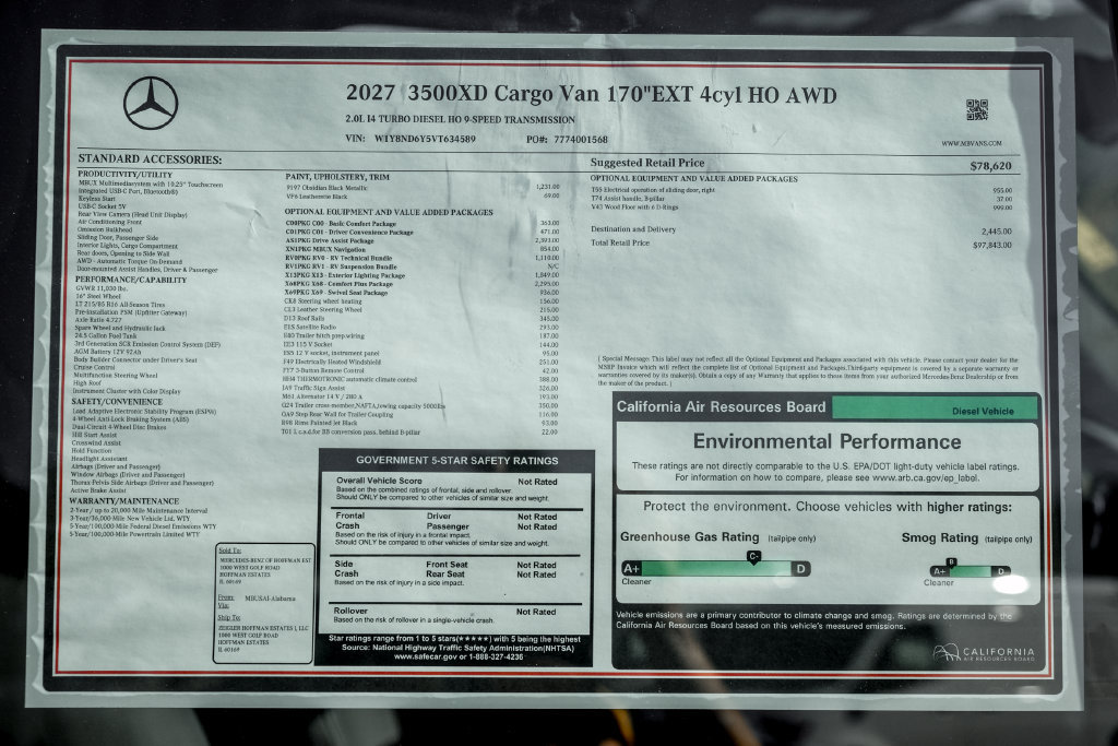 New 2027 Mercedes-Benz Sprinter 3500 image 24