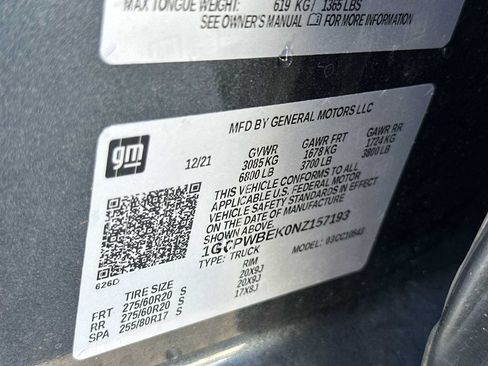 Certified 2022 Chevrolet Silverado 1500 Custom w/ LPO, Dark Essentials Package RWD image 27