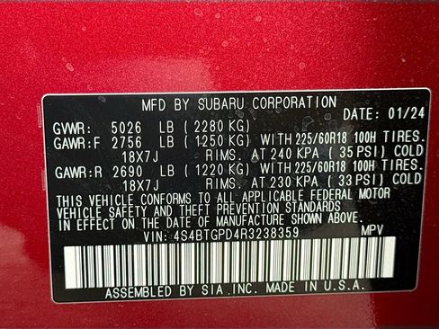 Certified 2024 Subaru Outback Touring XT w/ Popular Package #2 AWD/4WD image 44