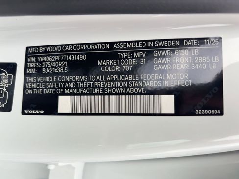 New 2026 Volvo XC90 B6 Ultra image 20