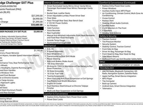 Used 2018 Dodge Challenger SXT Plus image 3