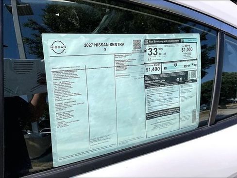 New 2027 Nissan Sentra S w/ S Cold Weather Package FWD image 12