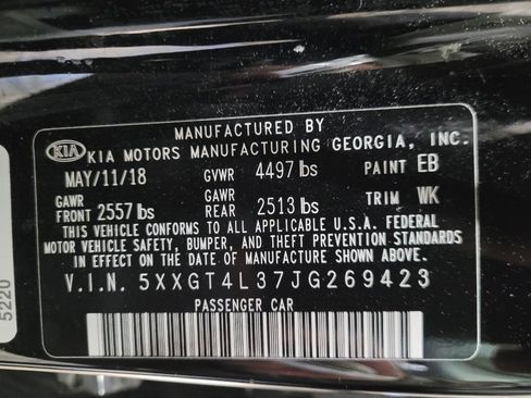 Used 2018 Kia Optima LX w/ 17" Alloy Wheels Package FWD image 33