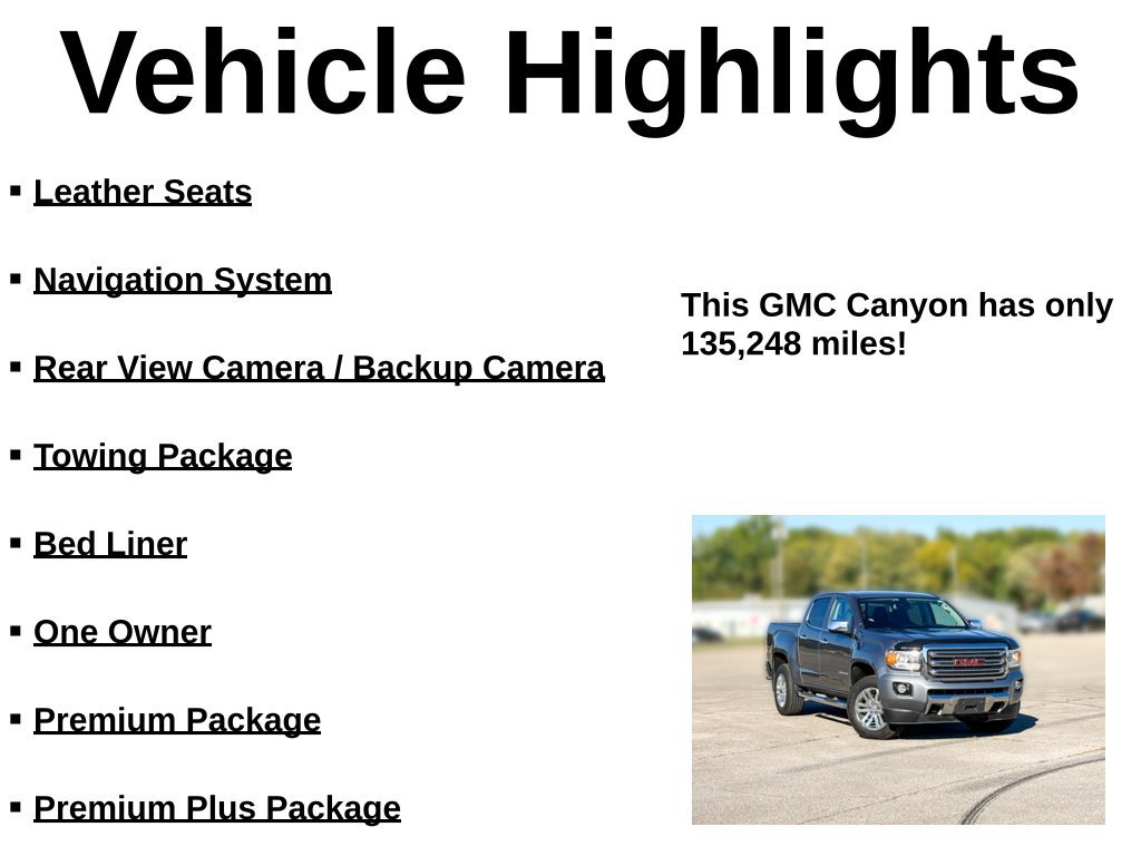 Used 2018 GMC Canyon SLT w/ Driver Alert Package AWD/4WD image 28