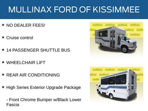 Used 2015 Ford E-450 and Econoline 450 Super Duty w/ Shuttle Bus Prep Package RWD image 11