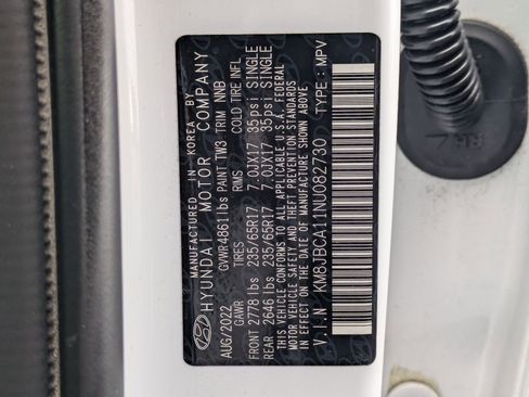 Used 2022 Hyundai Tucson Blue w/ Cargo Package image 31