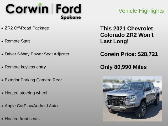 Used 2021 Chevrolet Colorado ZR2 AWD/4WD image 6