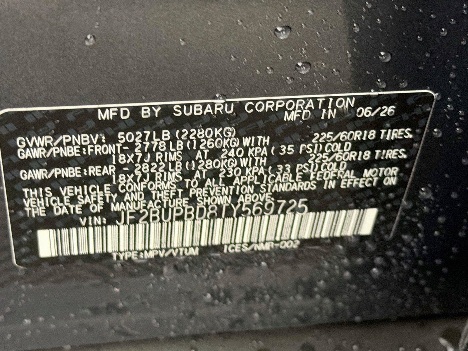 New 2026 Subaru Outback Premium AWD/4WD image 40