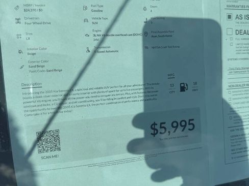 Used 2005 Kia Sorento LX image 10