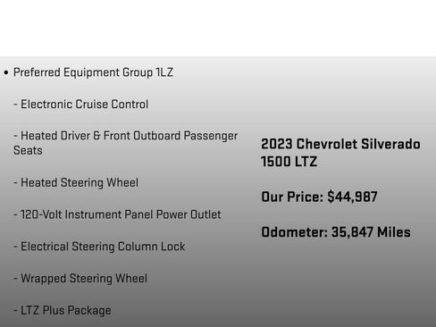 Used 2023 Chevrolet Silverado 1500 LTZ w/ Z71 Off-Road Package image 24