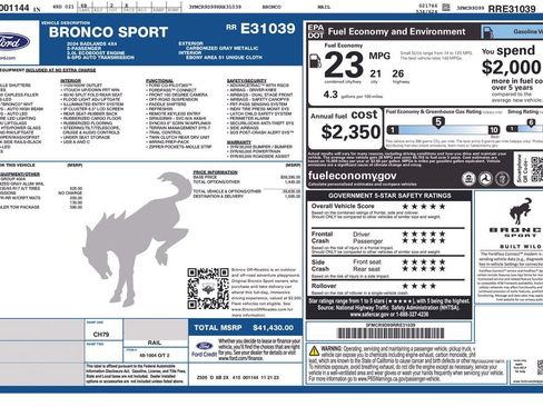 Used 2024 Ford Bronco Sport Badlands AWD/4WD image 31