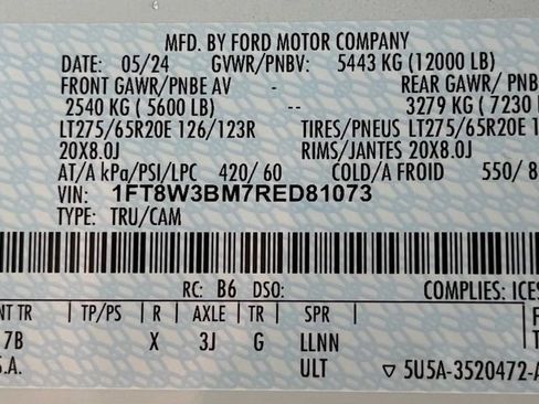 Used 2024 Ford F350 Platinum AWD/4WD image 60