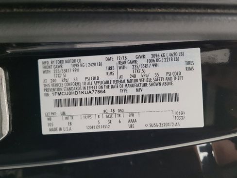 Used 2019 Ford Escape SEL FWD image 33