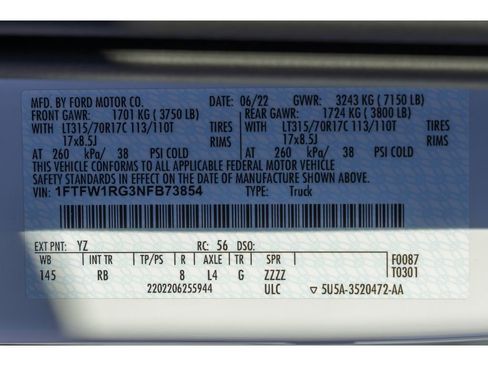 Used 2022 Ford F150 Raptor w/ Equipment Group 801A High image 31