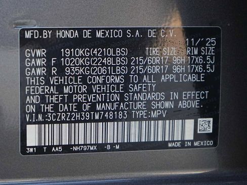 New 2026 Honda HR-V LX image 21