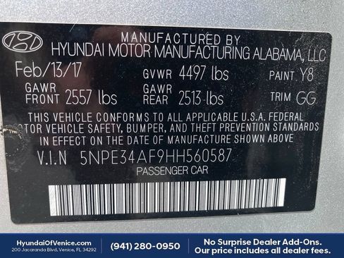 Used 2017 Hyundai Sonata Limited FWD image 15