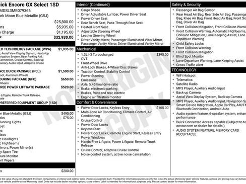 Used 2021 Buick Encore GX Select w/ Advanced Technology Package FWD image 10