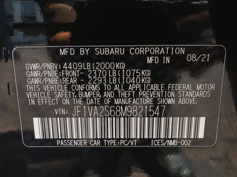 Used 2021 Subaru WRX STI AWD/4WD image 17