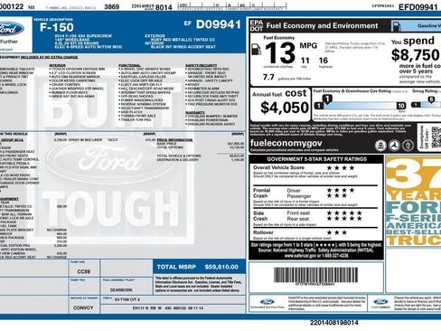 Used 2014 Ford F150 Raptor w/ Equipment Group 801A Luxury AWD/4WD image 33