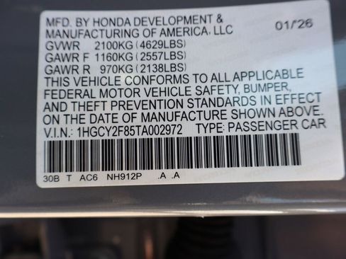 New 2026 Honda Accord Touring image 33