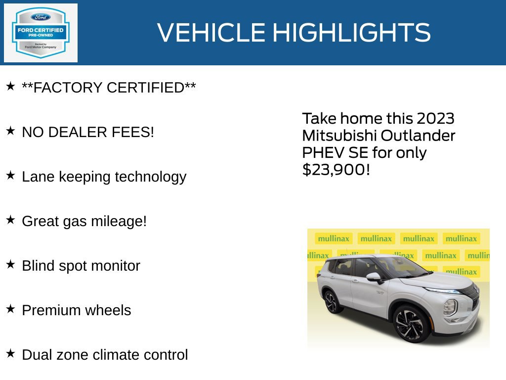 Used 2023 Mitsubishi Outlander 4WD Plug-In Hybrid image 11