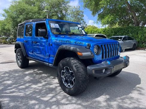 Used 2022 Jeep Wrangler Unlimited Rubicon 4xe w/ Cold Weather Group image 1