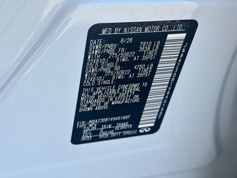 New 2027 INFINITI QX80 Sensory w/ Sport Exterior Package AWD/4WD image 33