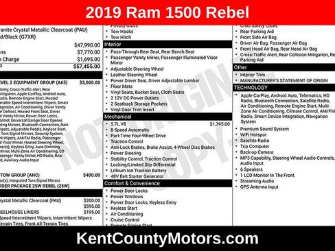 Used 2019 RAM 1500 Rebel w/ Rebel Level 2 Equipment Group AWD/4WD image 1