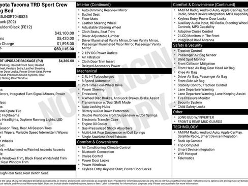 Used 2024 Toyota Tacoma TRD Sport w/ TRD Sport Upgrade Package image 5