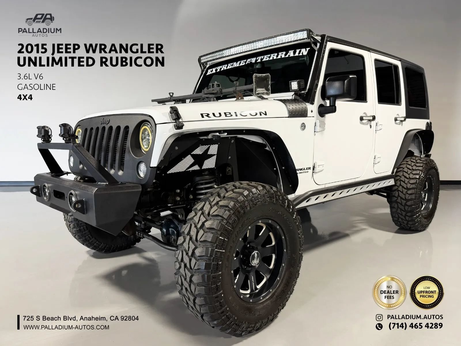 Used 2015 Jeep Wrangler Unlimited Rubicon w/ Connectivity Group AWD/4WD image 1