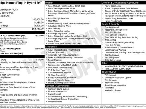 Used 2024 Dodge Hornet R/T Plus w/ Tech Pack Plus w/o Parking image 31