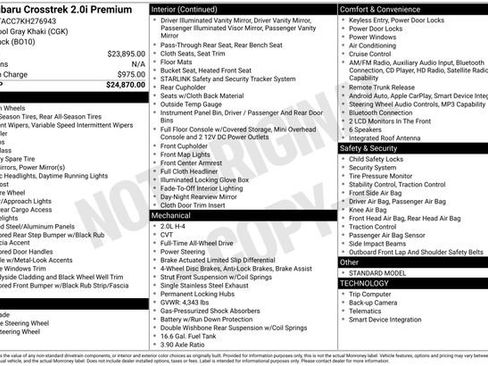 Used 2019 Subaru Crosstrek 2.0i Premium image 5