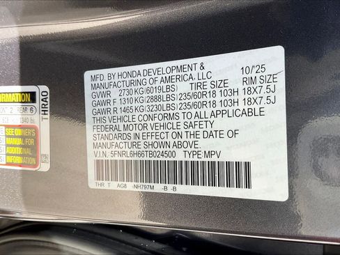 New 2026 Honda Odyssey EX-L image 21