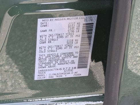 New 2026 Nissan Frontier PRO-4X w/ Pro Premium Package AWD/4WD image 37