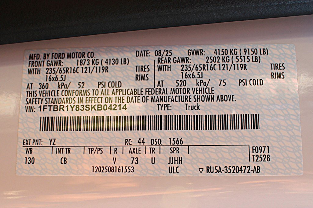Used 2025 Ford Transit 250 Low Roof w/ Exterior Upgrade Package RWD image 28