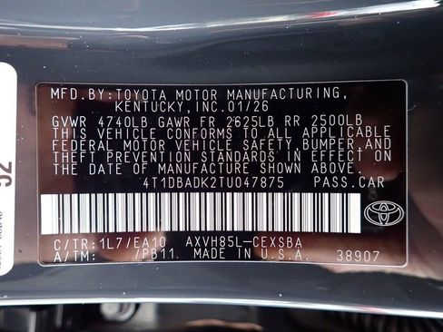 New 2026 Toyota Camry SE image 15