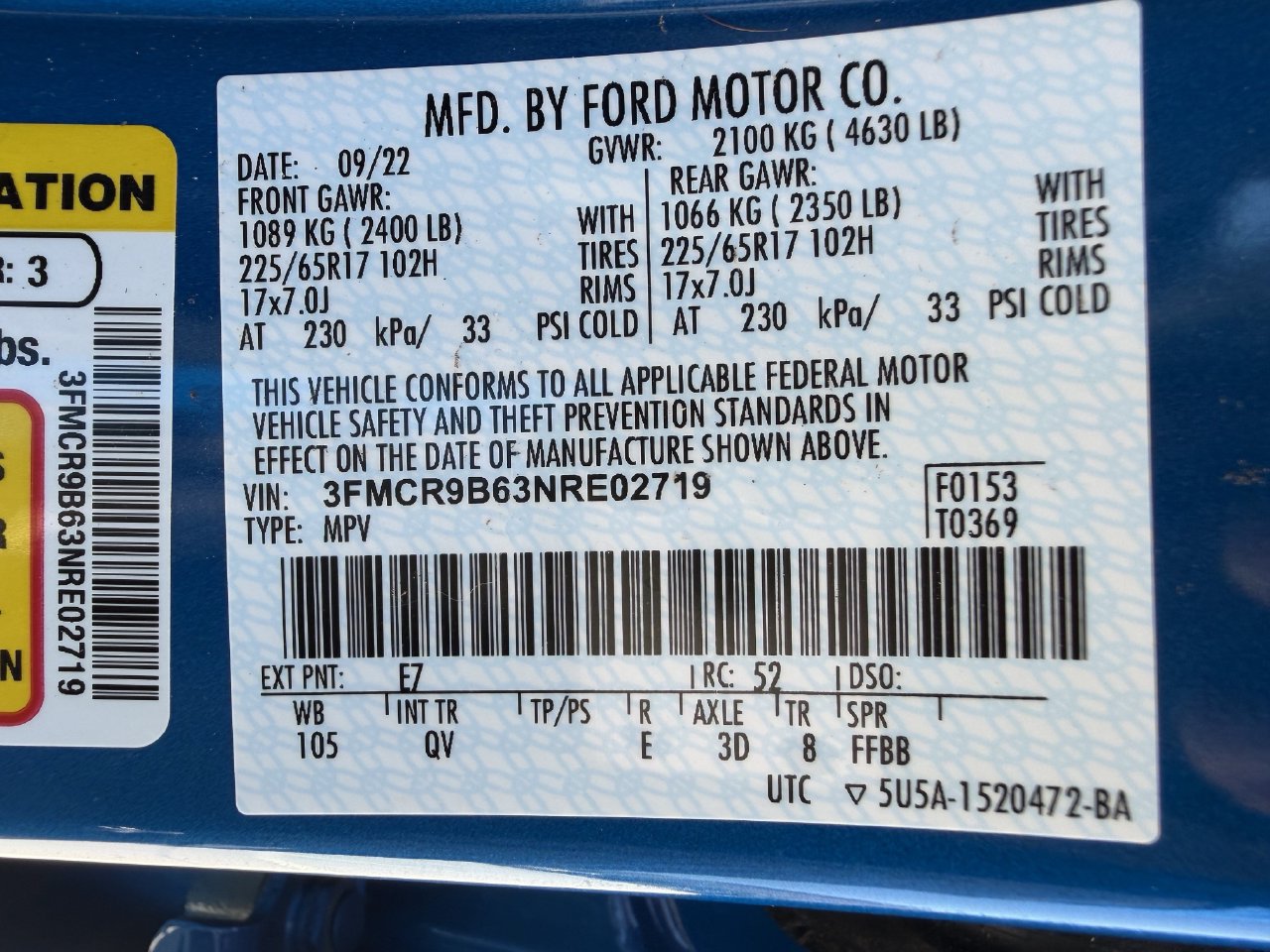 Used 2022 Ford Bronco Sport Big Bend w/ Convenience Package AWD/4WD image 29