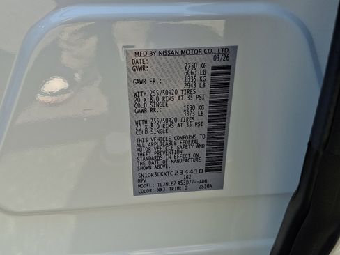 New 2026 Nissan Pathfinder Platinum AWD/4WD image 10