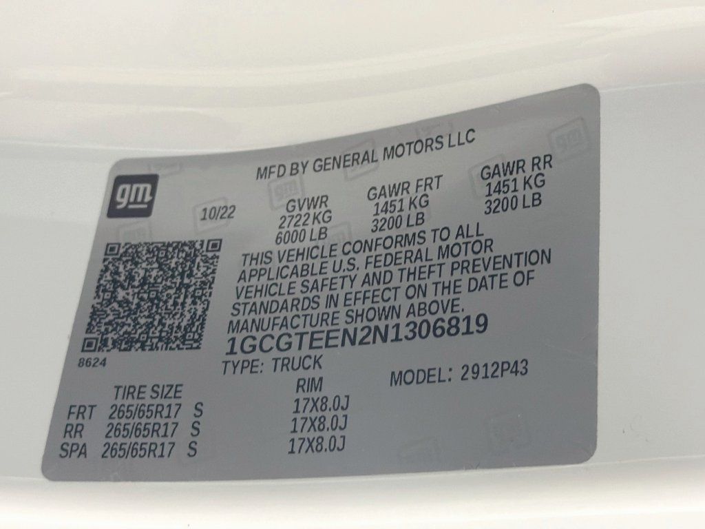 Used 2022 Chevrolet Colorado ZR2 AWD/4WD image 27