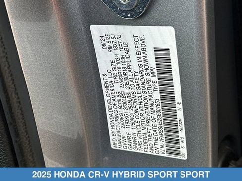 Certified 2025 Honda CR-V Sport image 32