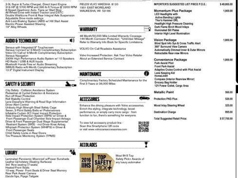 Used 2016 Volvo XC90 T6 Momentum w/ Momentum Plus Package image 55