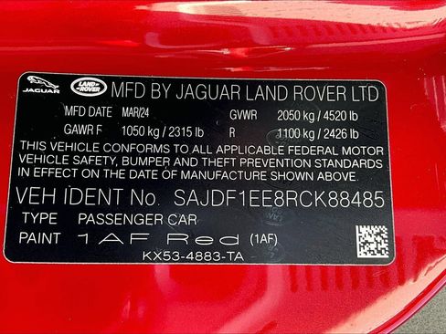 New 2024 Jaguar F-TYPE R-Dynamic image 13