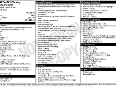 Used 2015 MAZDA CX-5 Touring image 3