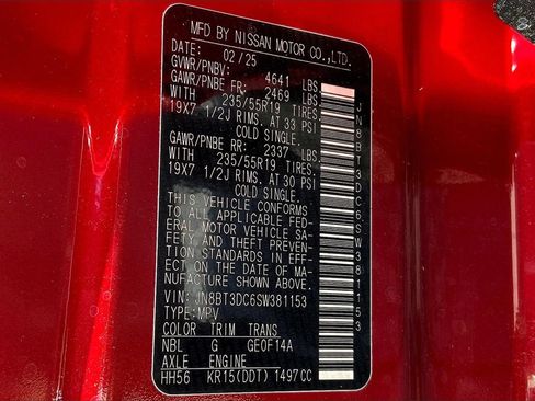 New 2025 Nissan Rogue Platinum w/ Tech Package image 13