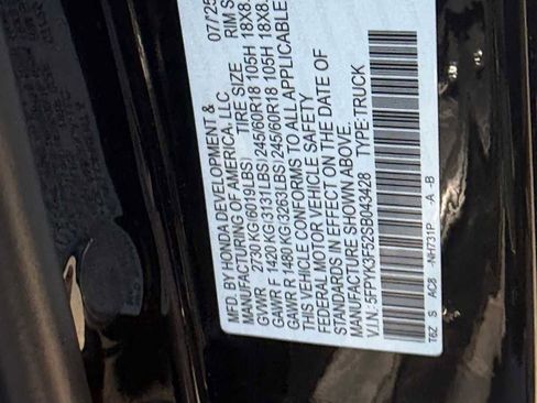 Used 2025 Honda Ridgeline RTL image 22